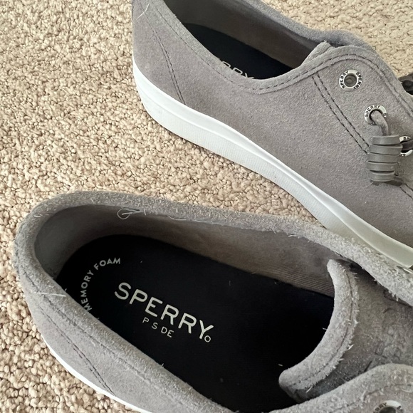 Sperry Suede Sneaker - Gray - Picture 2 of 4
